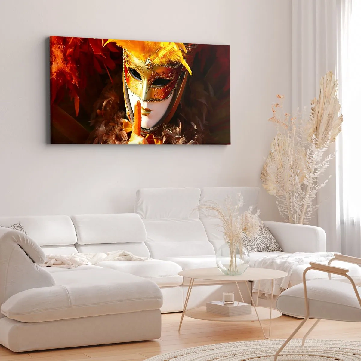 Bild auf Leinwand - Leinwandbild - Geheimnis ist Teil des Spiels - 100x40 cm