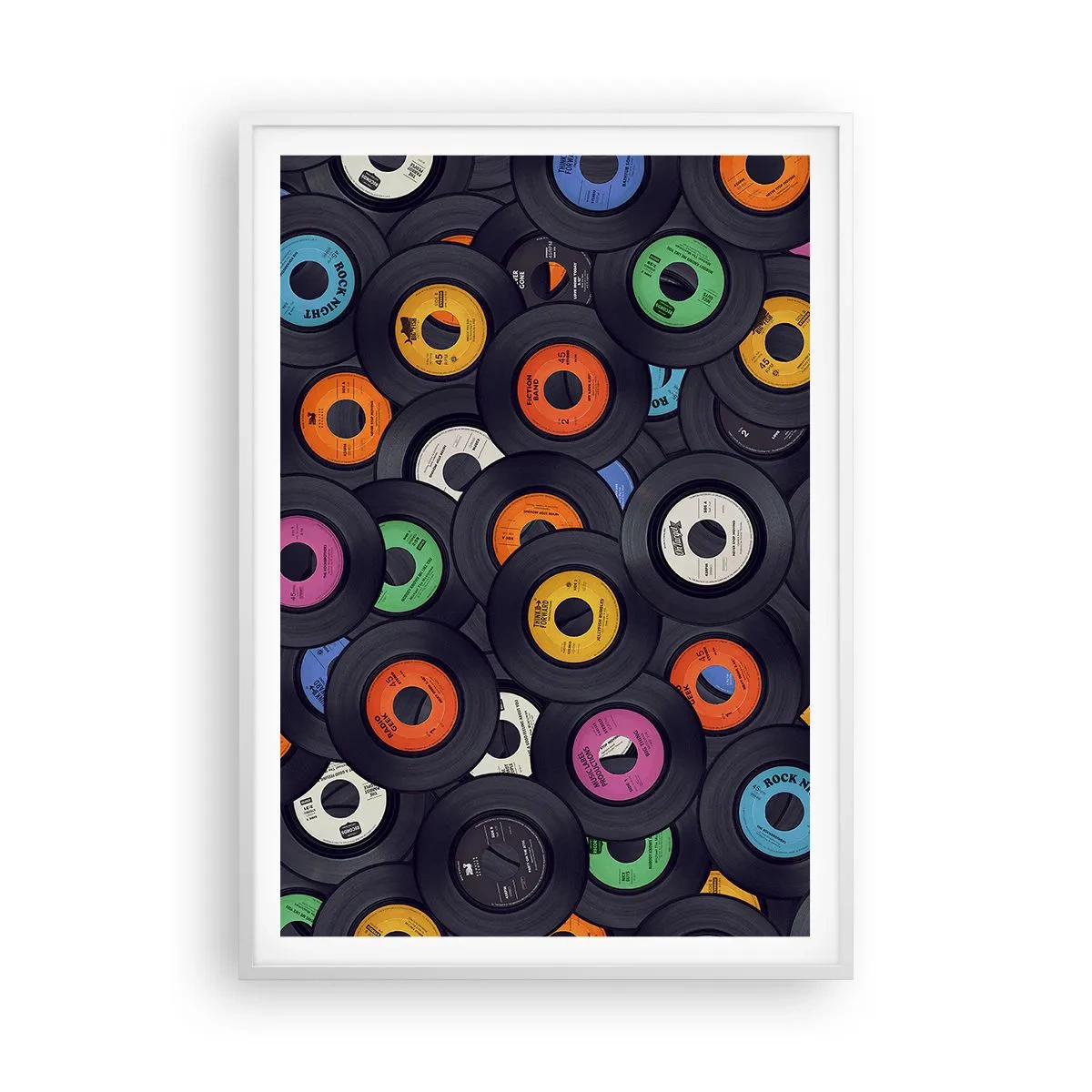 Poster in einem weißen Rahmen - Farben der Klassiker - 70x100 cm