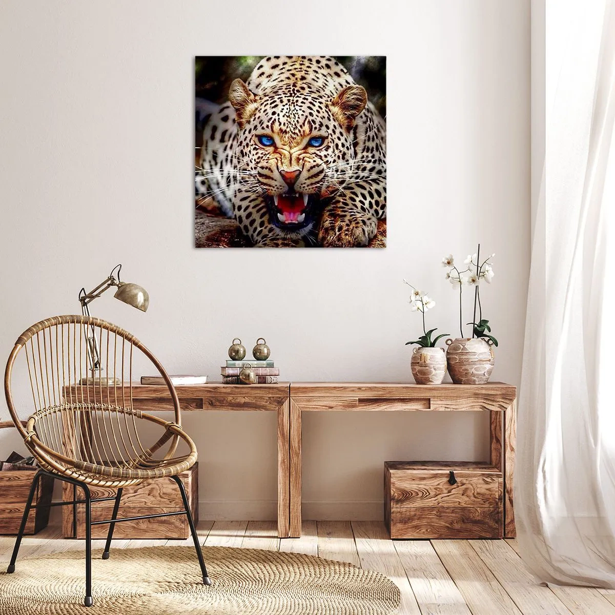 Bild auf Leinwand - Leinwandbild - Schönheitswut tut nicht weh - 70x70 cm