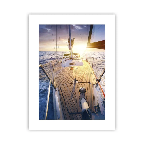 Poster - Laufen unter den Wellen - 30x40 cm