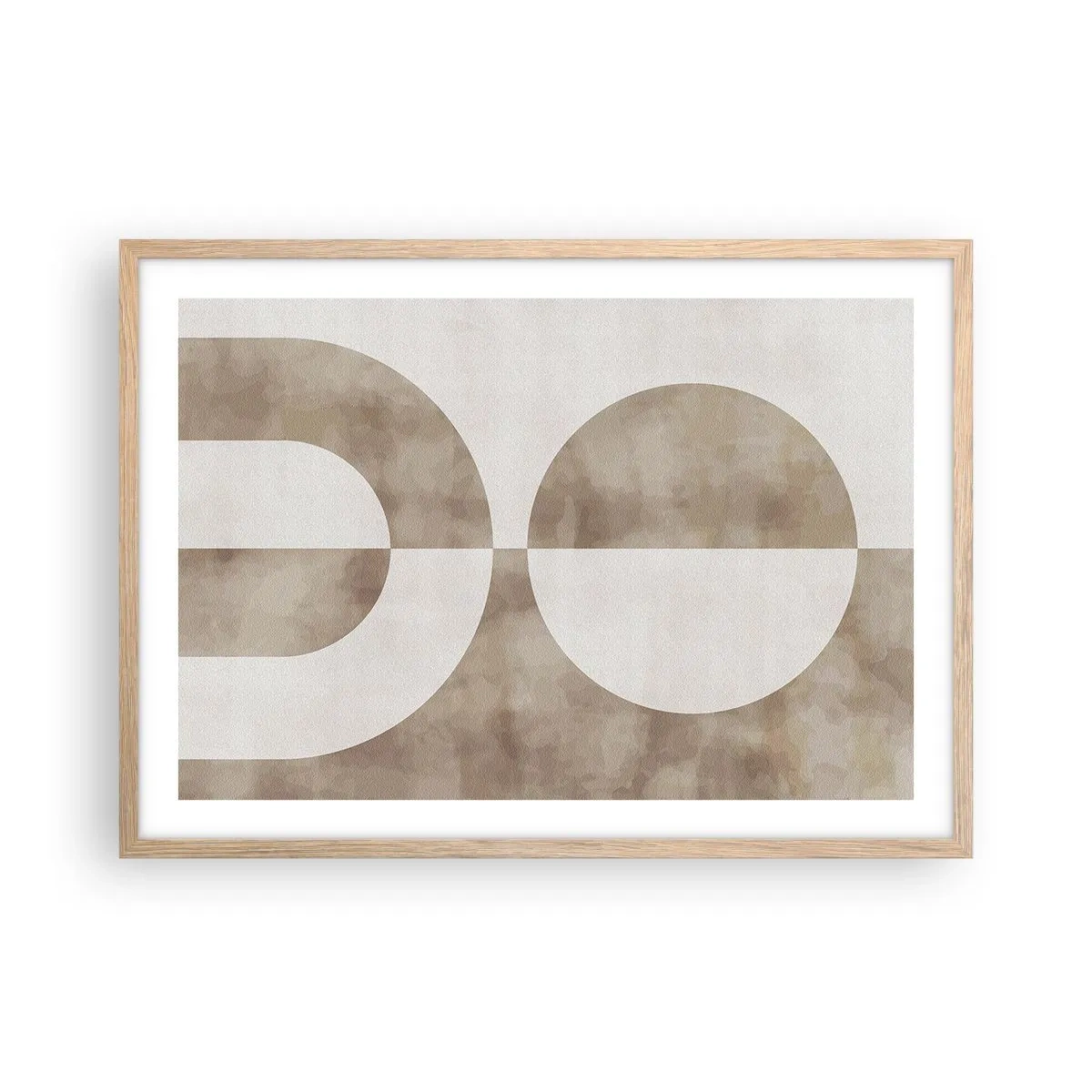 Poster in einem Rahmen aus heller Eiche - Ähnlichkeiten und Unterschiede - 70x50 cm