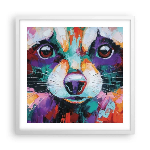 Poster in einem weißen Rahmen - Nur gute Emotionen - 50x50 cm