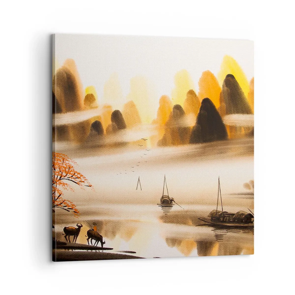 Bild auf Leinwand - Leinwandbild - Weiter als im Fernosten - 60x60 cm