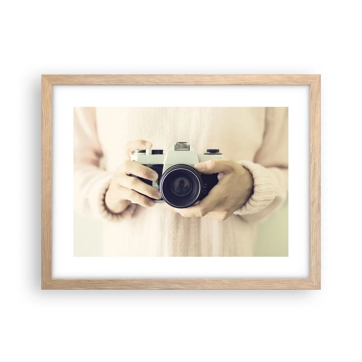 Poster in einem Rahmen aus heller Eiche - Um mehr zu sehen ... - 40x30 cm