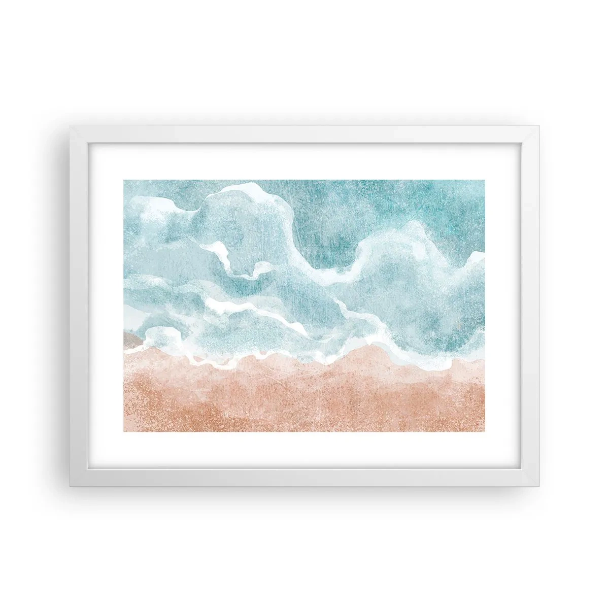Poster in einem weißen Rahmen - Cloud-Abstraktion - 40x30 cm