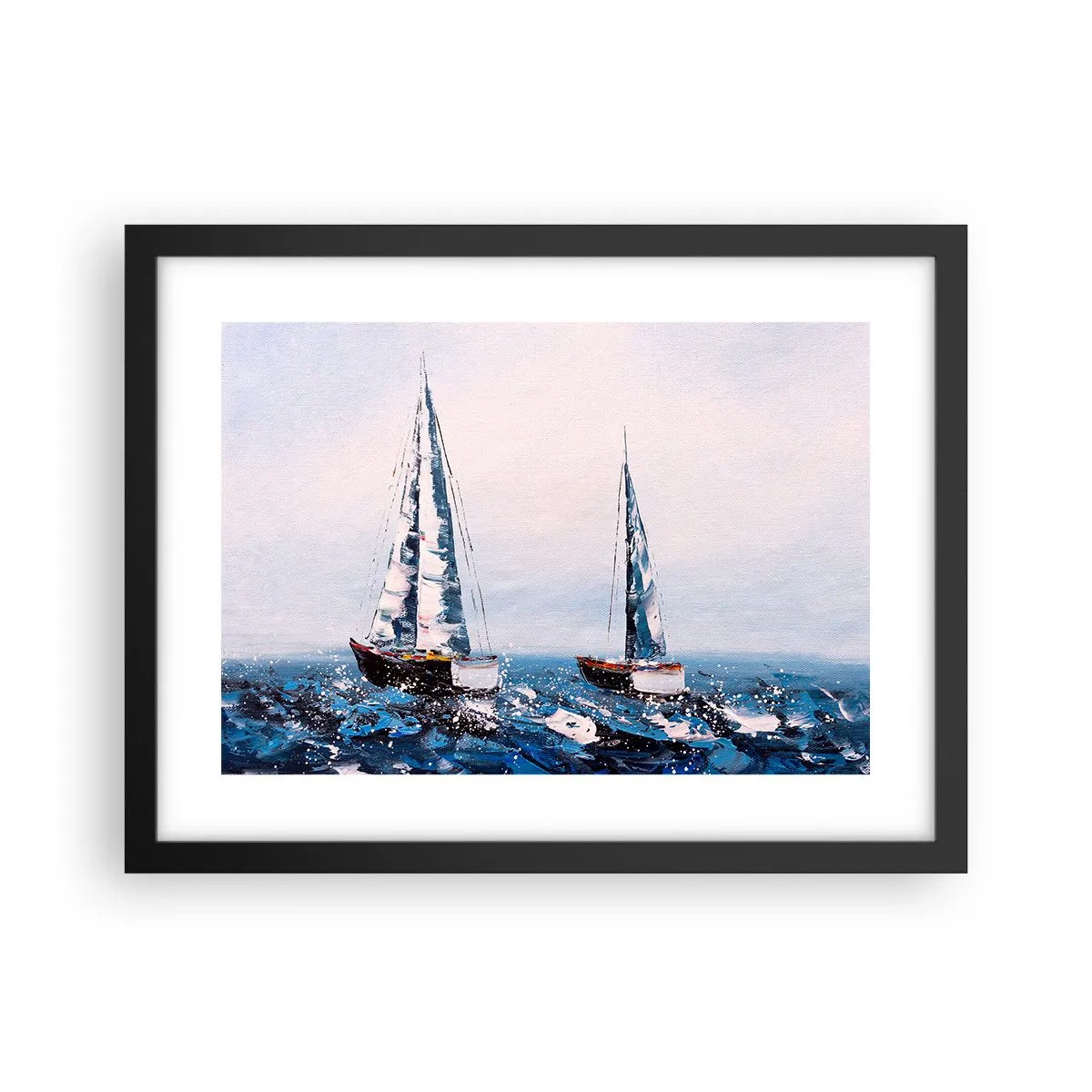 Poster in einem schwarzem Rahmen - Bruderschaft des Windes - 40x30 cm