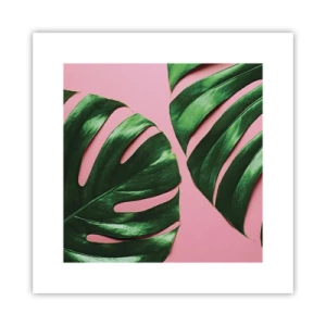 Poster - Rendezvous im Grünen - 30x30 cm