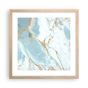Poster in einem Rahmen aus heller Eiche - Reichtum des Steins - 40x40 cm