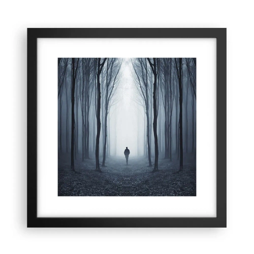 Poster in einem schwarzem Rahmen - Alles einfach und übersichtlich - 30x30 cm