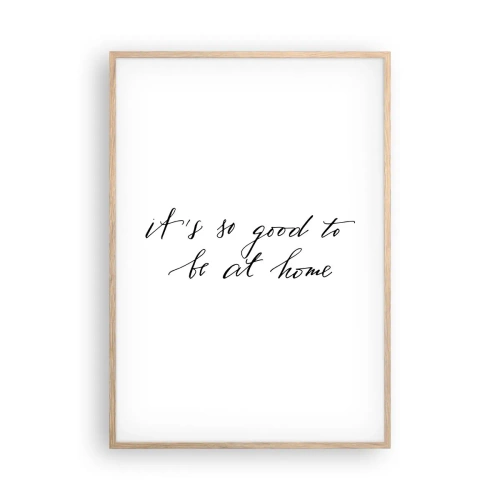 Poster in einem Rahmen aus heller Eiche - Die ganze Wahrheit - 70x100 cm