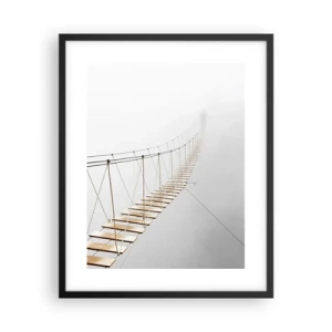 Poster in einem schwarzem Rahmen - Wohin wird es dich führen? - 40x50 cm