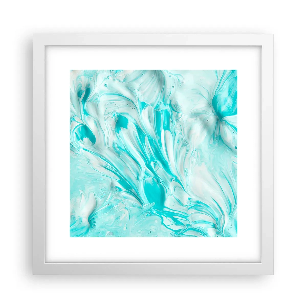 Poster in einem weißen Rahmen - Für immer zusammen - 30x30 cm