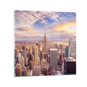 Glasbild - Bild auf glas - Nur nach den Wolken greifen - 70x70 cm