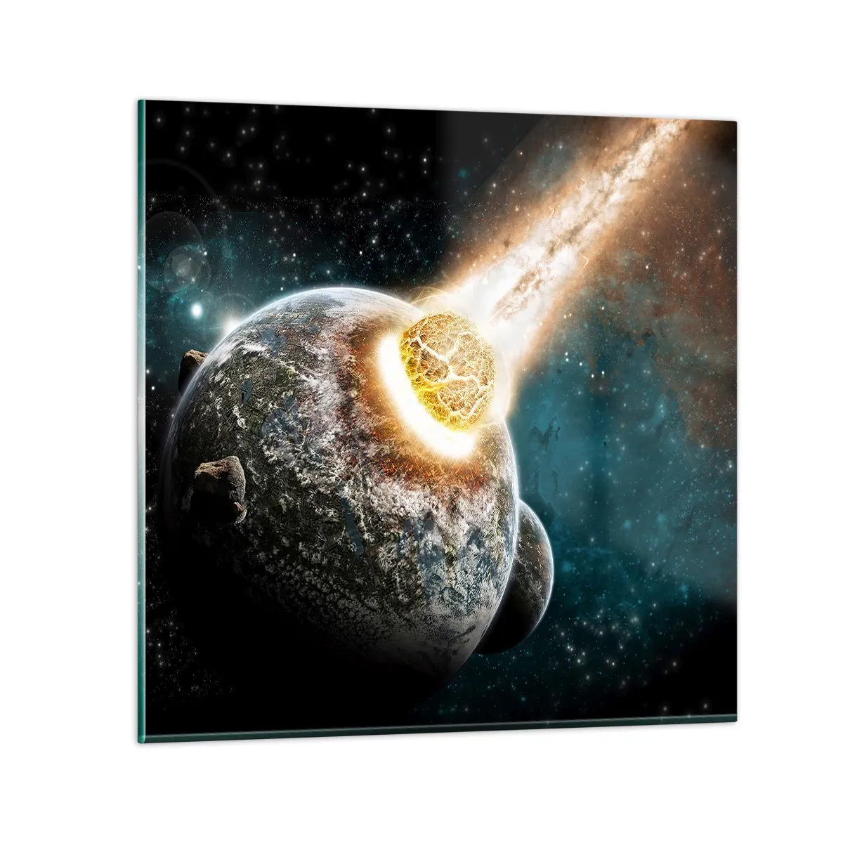 Glasbild - Bild auf glas - Holocaust oder Geburt? - 50x50 cm