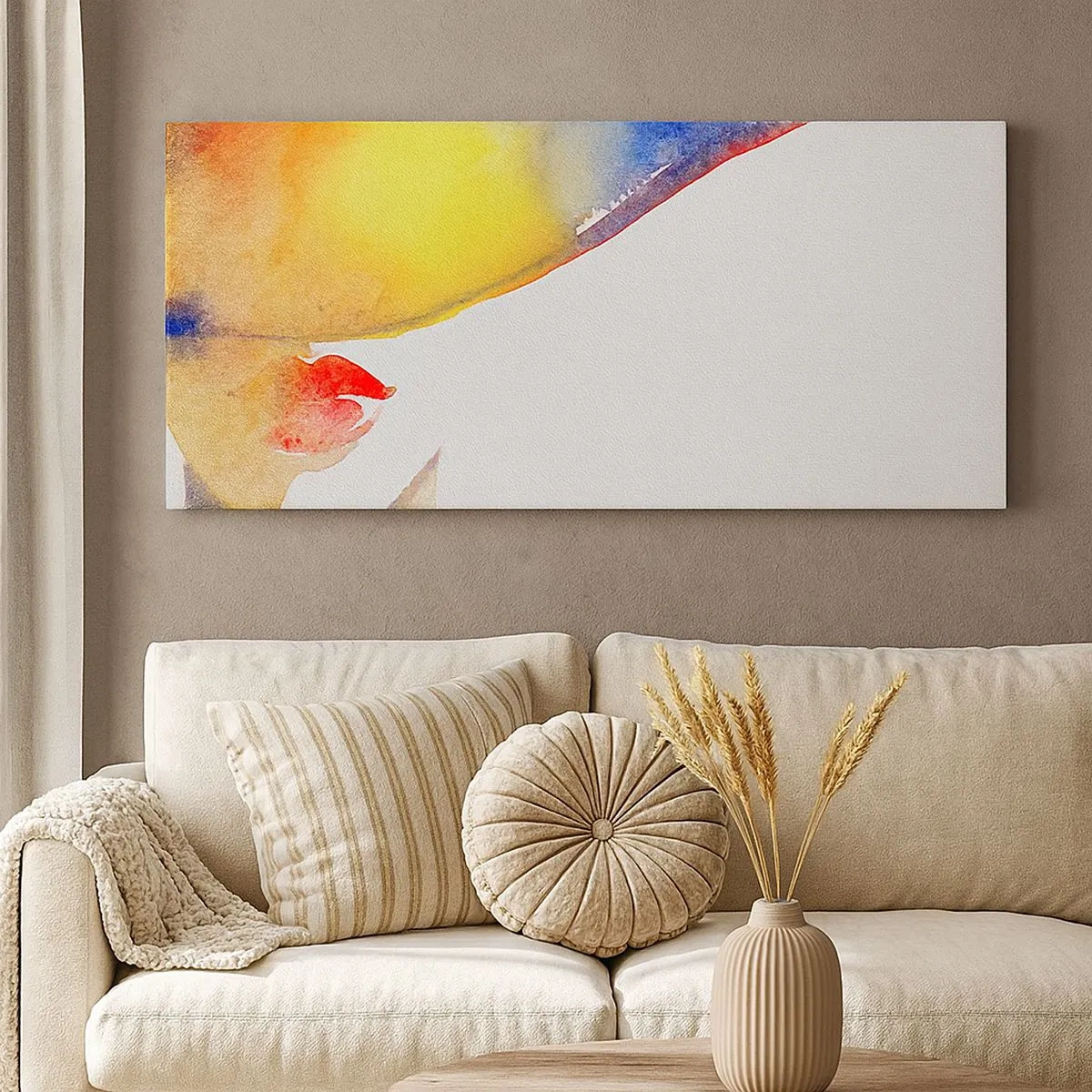 Bild auf Leinwand - Leinwandbild - Bildnis einer Dame - 100x40 cm