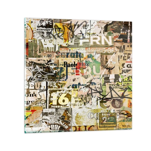 Glasbild - Bild auf glas - Ach, es passiert... - 40x40 cm