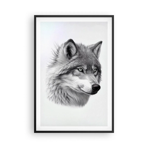 Poster in einem schwarzem Rahmen - Alpha – ohne Zweifel - 61x91 cm