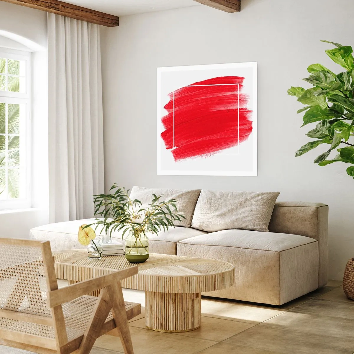 Poster - Aus dem Rahmen - 40x40 cm