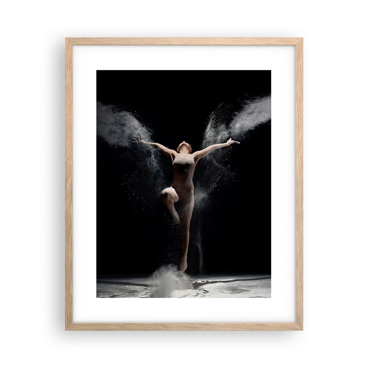 Poster in einem Rahmen aus heller Eiche - Elfen existieren - 40x50 cm