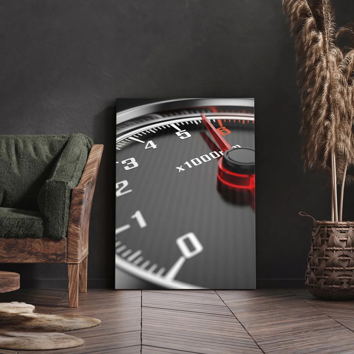 Bild auf Leinwand - Leinwandbild - Vollgas! - 55x100 cm