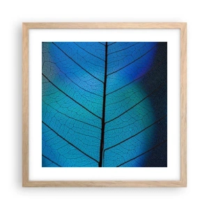 Poster in einem Rahmen aus heller Eiche - Komplizierte Konstruktion - 40x40 cm