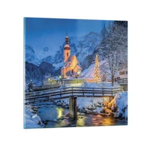 Glasbild - Bild auf glas - Weihnachtsgeist - 30x30 cm