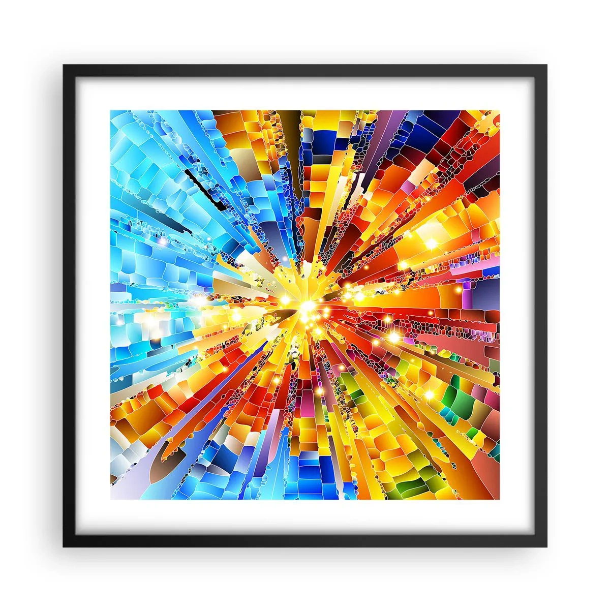 Poster in einem schwarzem Rahmen - In Medienauflösung - 50x50 cm