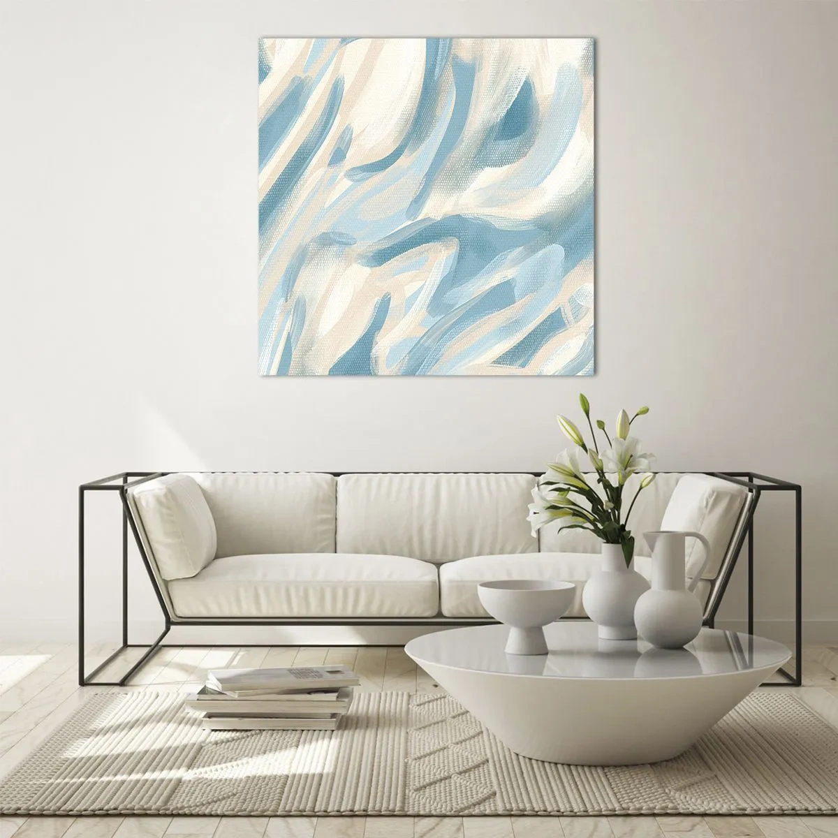 Glasbild - Bild auf glas - Frühlingsbrisen - 60x60 cm