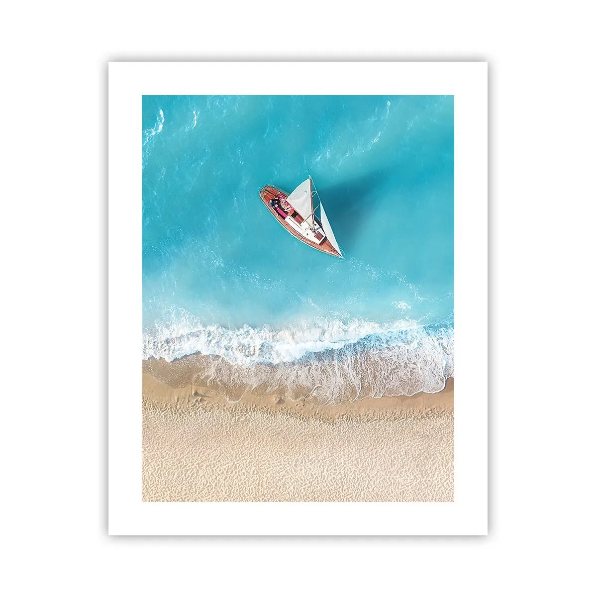 Poster - An der Grenze von Blau und Gold - 40x50 cm