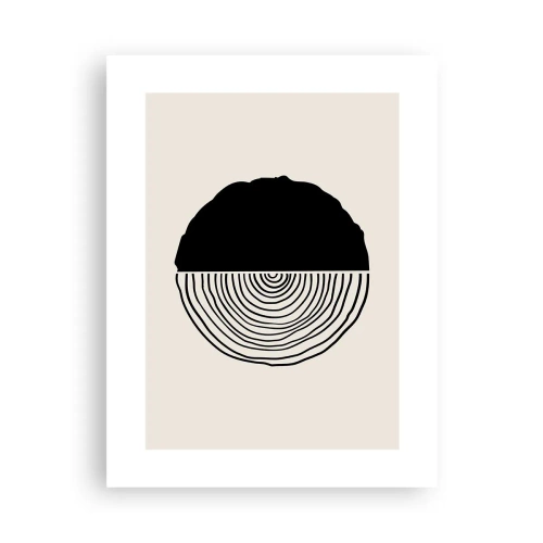 Poster - Halb und halb - 30x40 cm