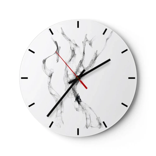Wanduhr - Glasuhr - Schön und stark - 40x40 cm