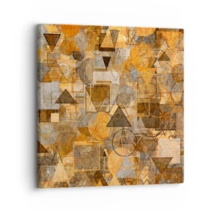 Bild auf Leinwand - Leinwandbild - Die Welt in Form - 30x30 cm