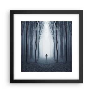 Poster in einem schwarzem Rahmen - Alles einfach und übersichtlich - 30x30 cm