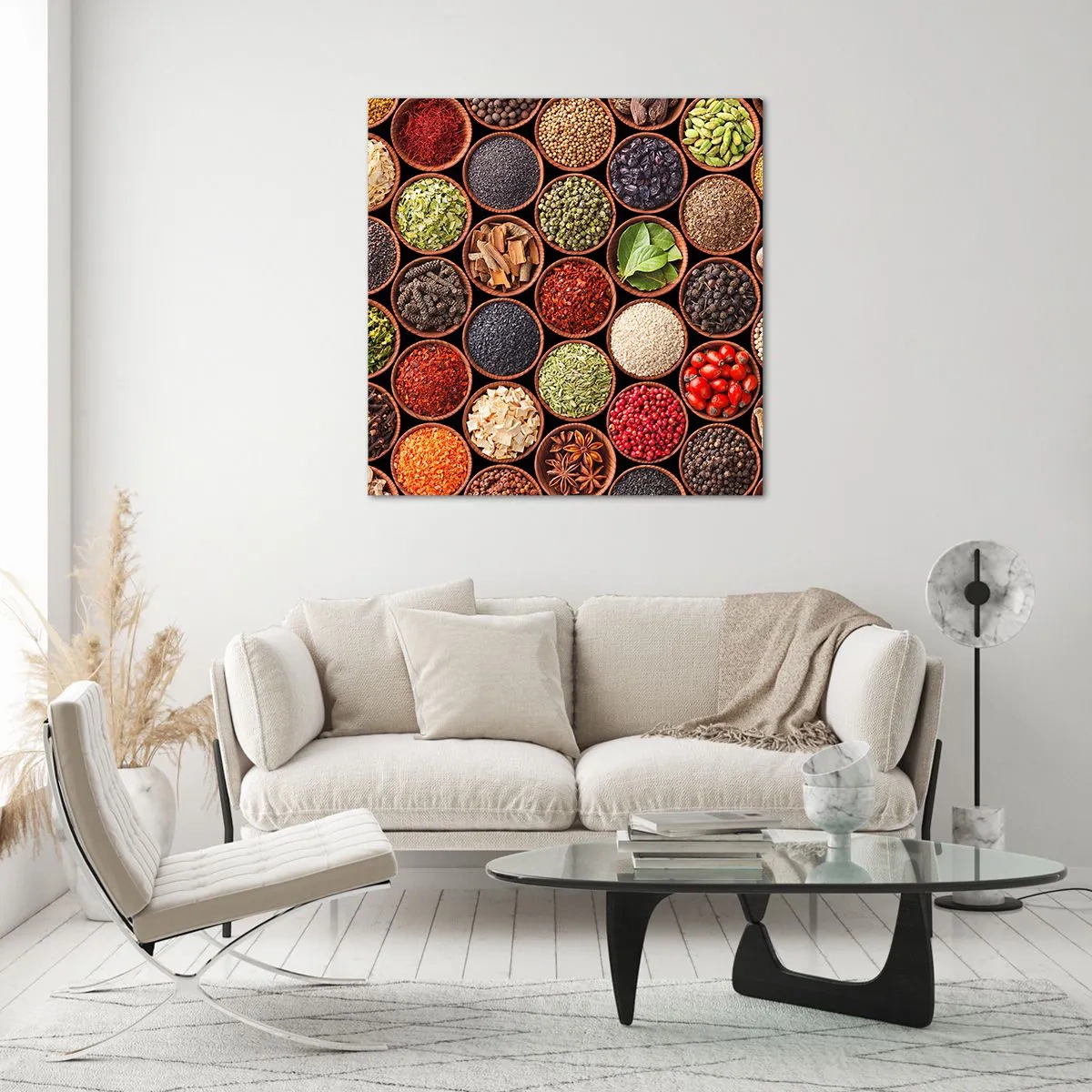 Glasbild - Bild auf glas - Alle Aromen der Welt - 40x40 cm