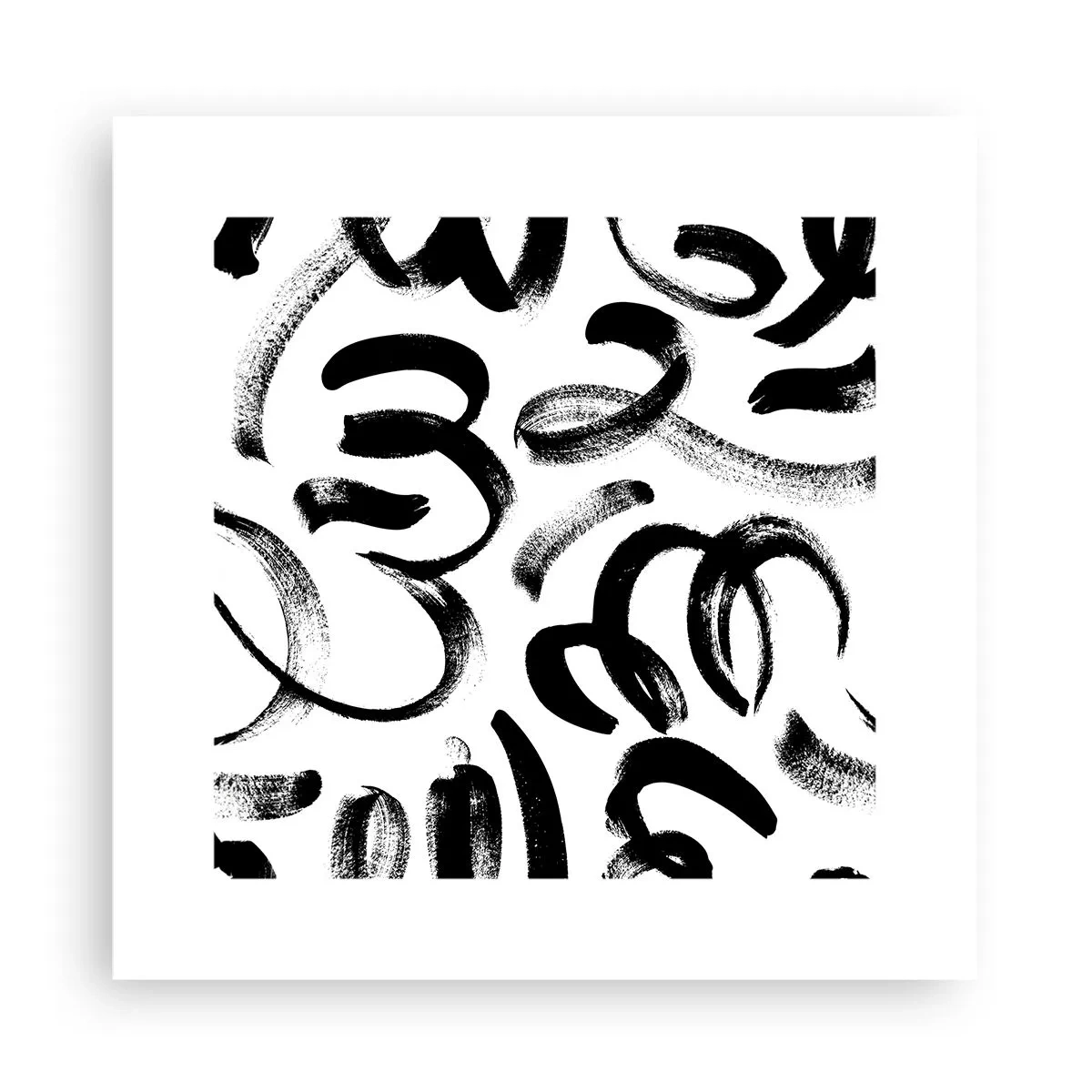 Poster - Schwarz auf Weiß - 30x30 cm