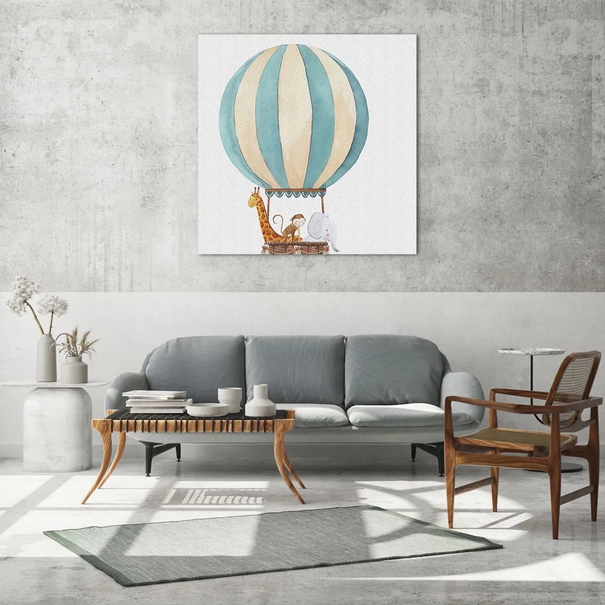 Glasbild - Bild auf glas - Fantastische Reise - 70x70 cm