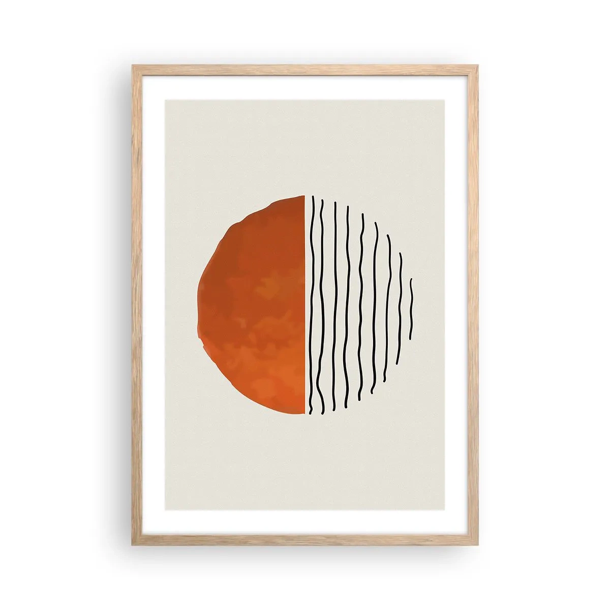 Poster in einem Rahmen aus heller Eiche - Im japanischen Klima - 50x70 cm