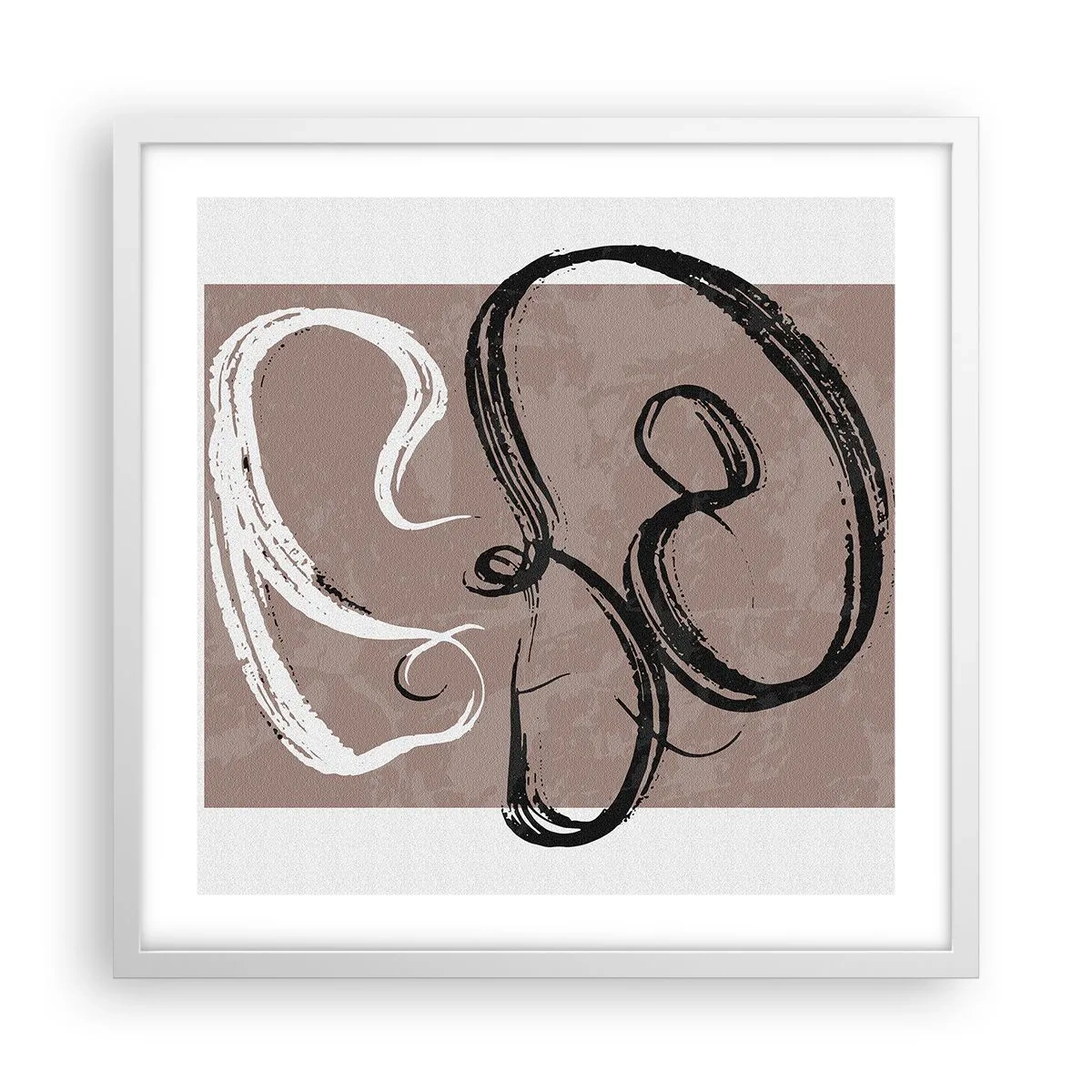 Poster in einem weißen Rahmen - Komposition – die Suche nach Fülle - 50x50 cm