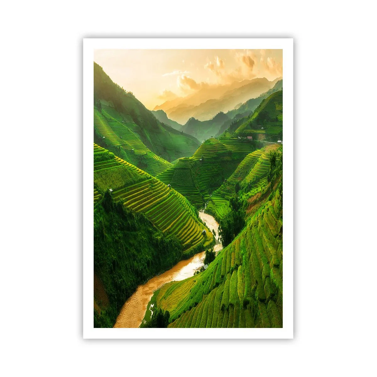 Poster - Vietnamesisches Tal - 70x100 cm