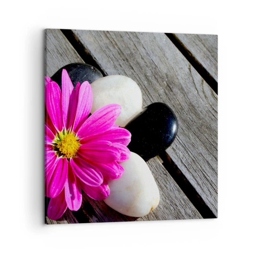 Bild auf Leinwand - Leinwandbild - Ruhe auf dem Pier - 50x50 cm