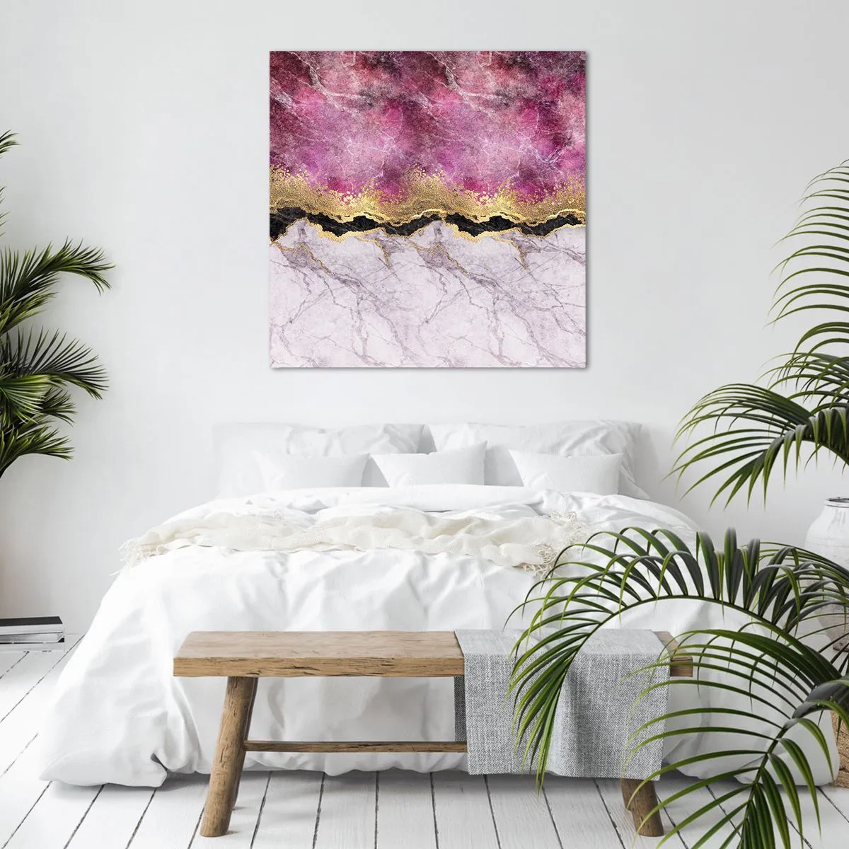 Bild auf Leinwand - Leinwandbild - An der Grenze - 70x70 cm