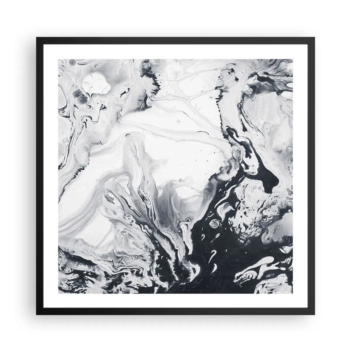 Poster in einem schwarzem Rahmen - Das Innere der Erde - 60x60 cm