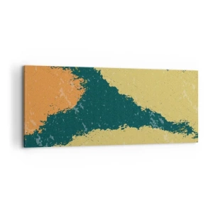 Bild auf Leinwand - Leinwandbild - Abstraktion – langsame Bewegung - 100x40 cm
