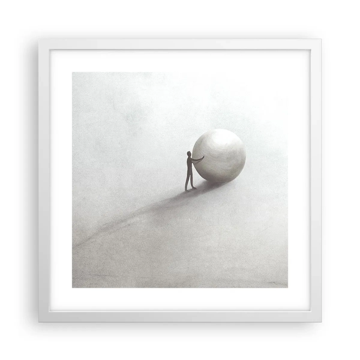 Poster in einem weißen Rahmen - Das Spiel des Lebens - 40x40 cm