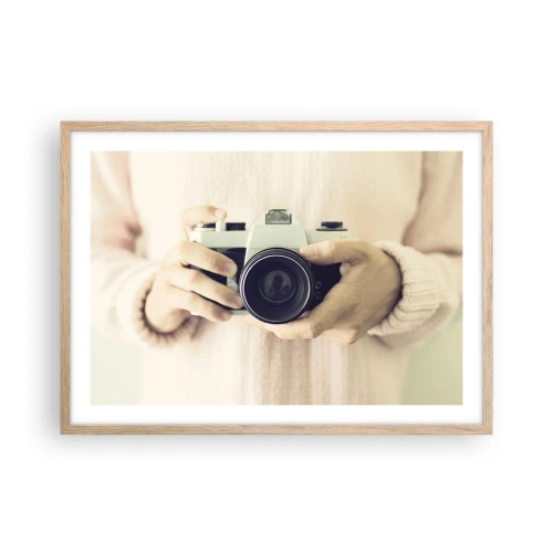 Poster in einem Rahmen aus heller Eiche - Um mehr zu sehen ... - 70x50 cm