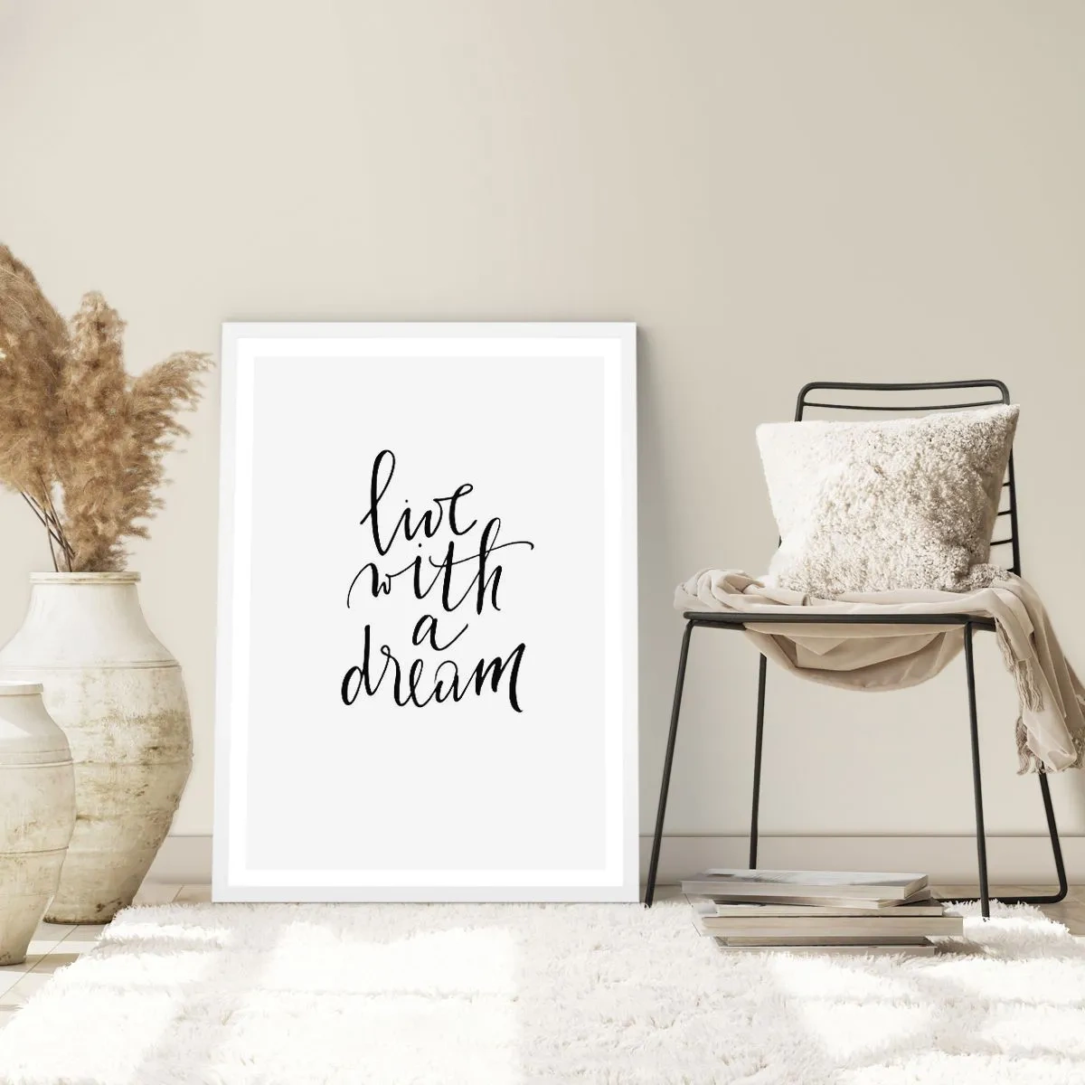 Poster in einem weißen Rahmen - Na sicher - 50x70 cm