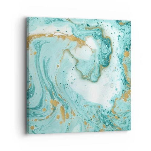 Bild auf Leinwand - Leinwandbild - Unter der großen Welle der Edo-Ära - 30x30 cm