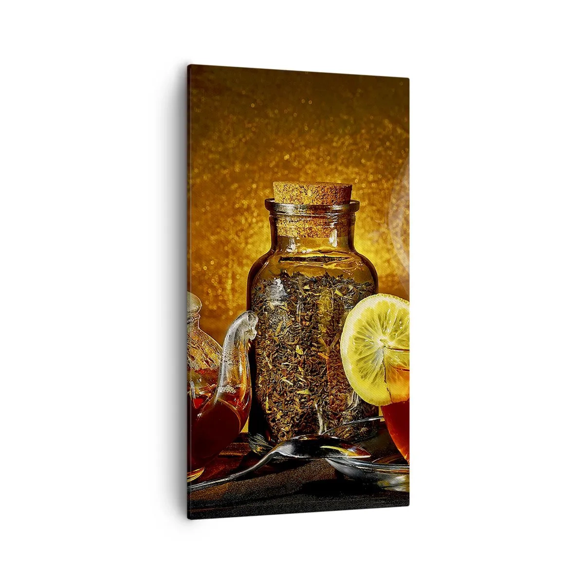 Bild auf Leinwand - Leinwandbild - Im Stil der niederländischen Meister - 55x100 cm