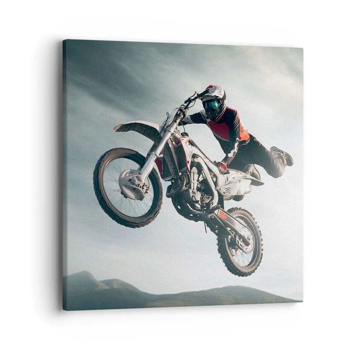 Bild auf Leinwand - Leinwandbild - Kein Spaß ohne Risiko - 40x40 cm