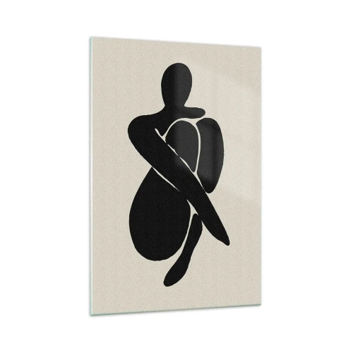 Glasbild - Bild auf glas - In deinen eigenen Armen - 70x100 cm